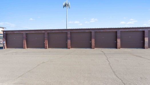drive-up storage units at AA Access Storage in Clearfield, UT