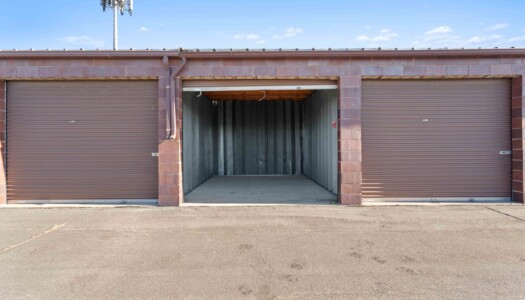 open drive-up storage unit at AA Access Storage in Clearfield, UT