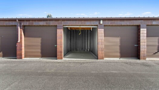 open drive-up storage unit at AA Access Storage in Clearfield, UT