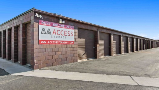 outdoor storage units at AA Access Storage in Clearfield, UT