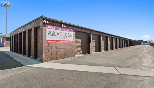 outdoor storage units at AA Access Storage in Clearfield, UT